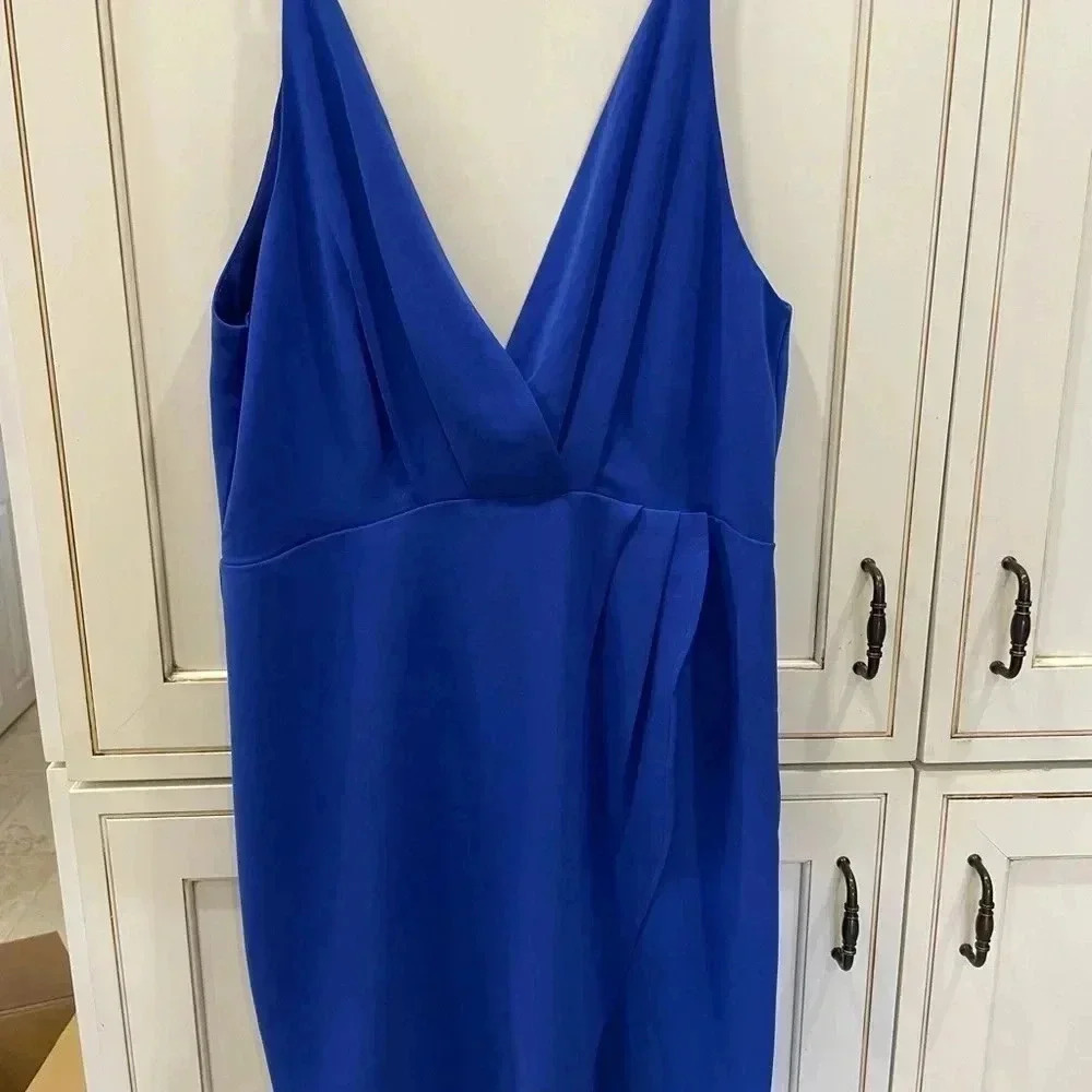 SUGAR LIPS DEEP PLUNGE FRONT AND BACK NWT SIZE L ROYAL BLUE